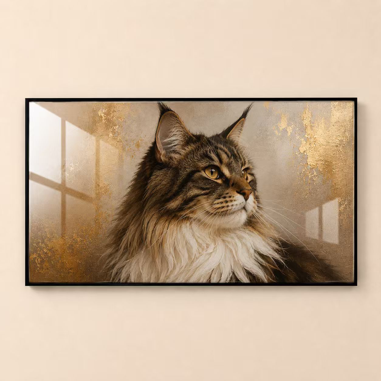 Aluminum Framed Crystal Porcelain Art